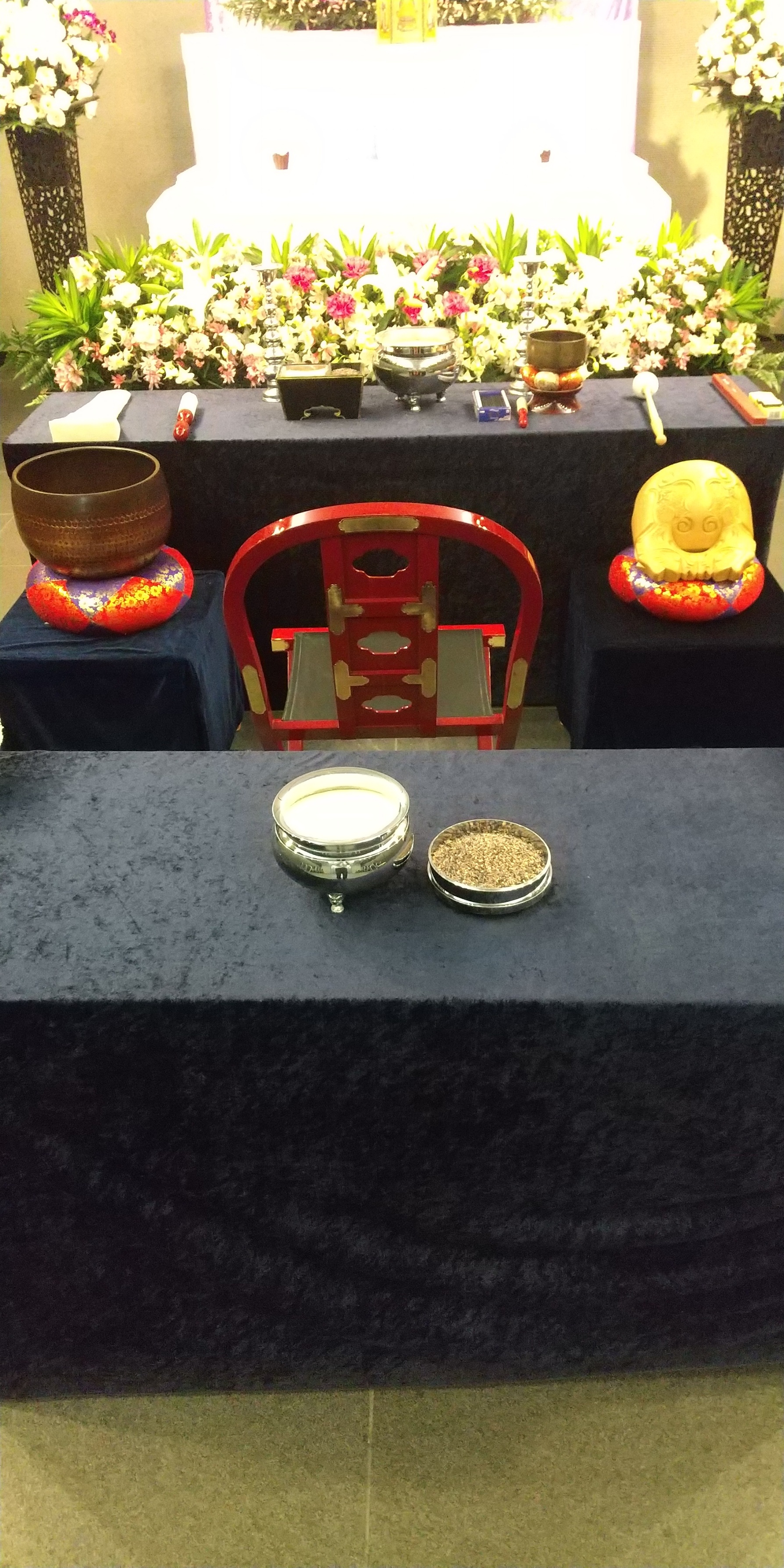 葬儀の際のリン、木魚の貸出し