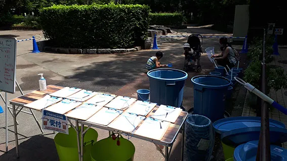 打ち水COOL大作戦～公園の再利用水を使ったエコ活動～