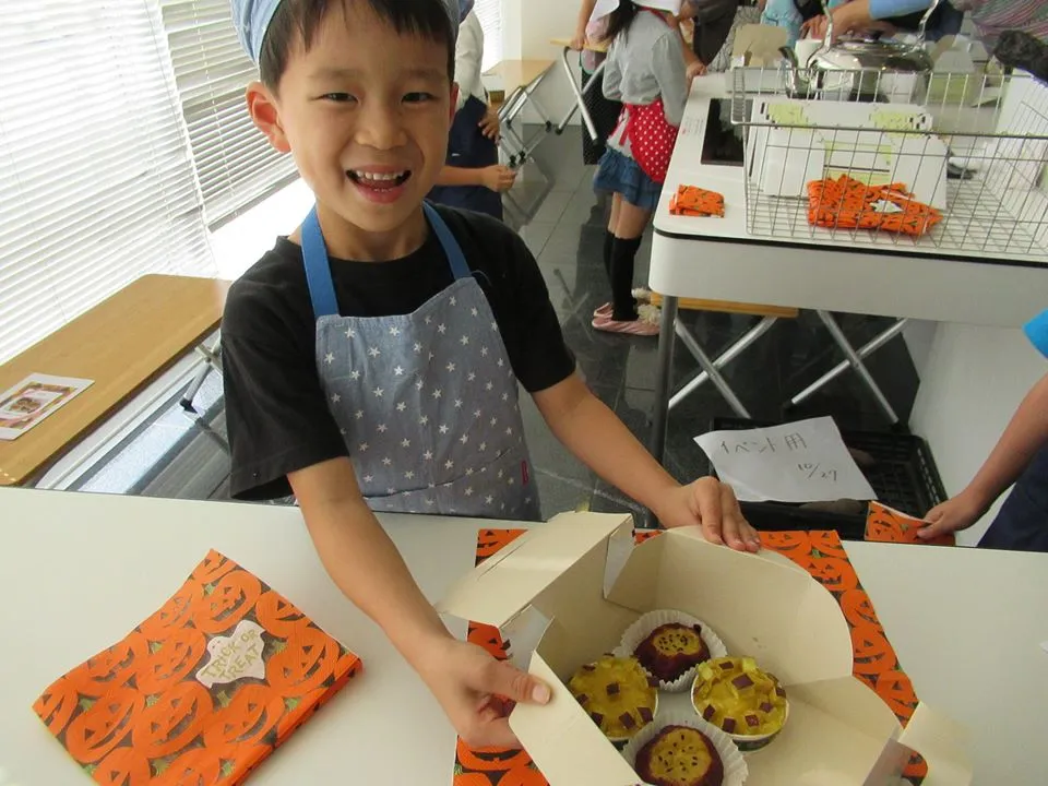 ポタジェで収穫したサツマイモでスイートポテトを作りました。