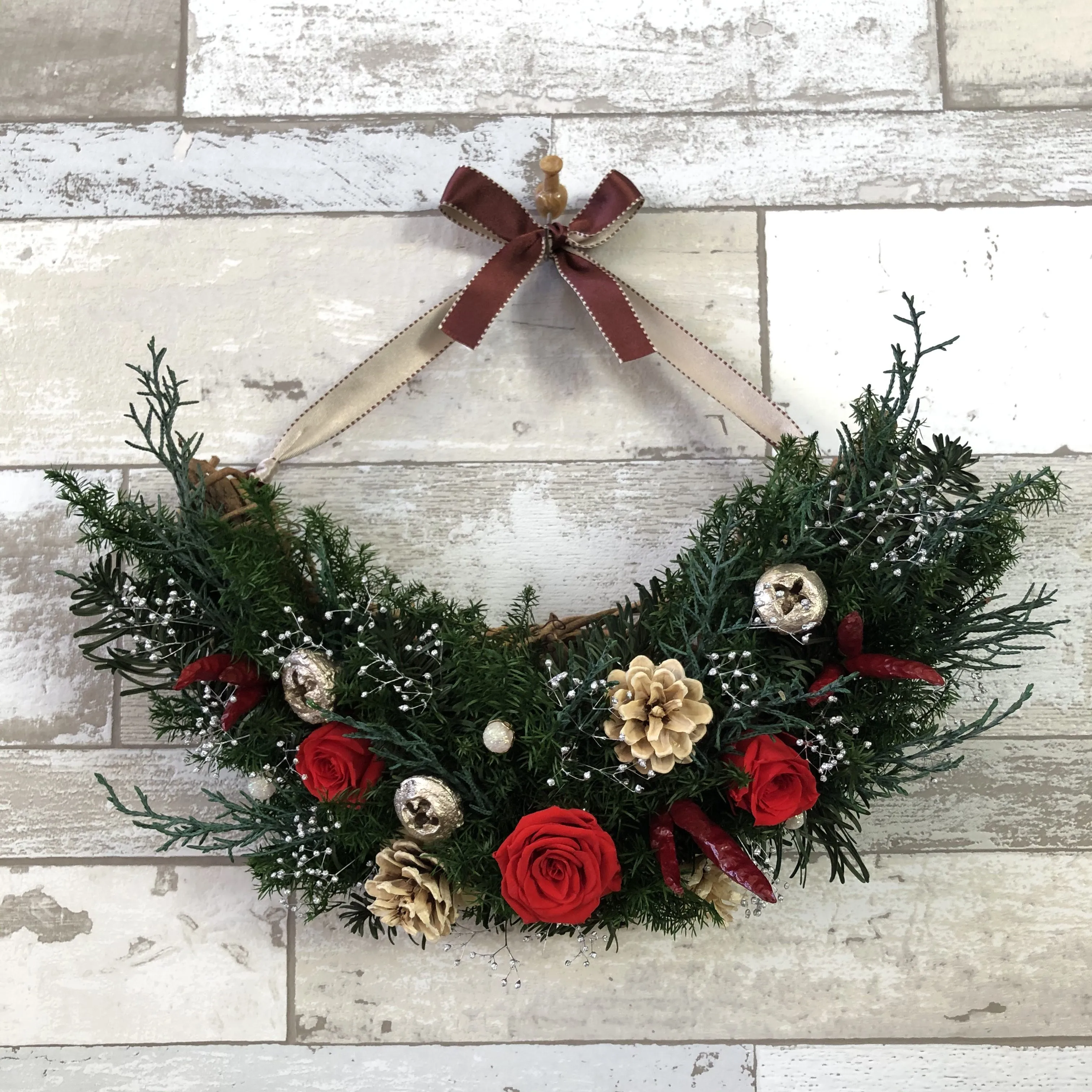 クリスマスリース作り教室