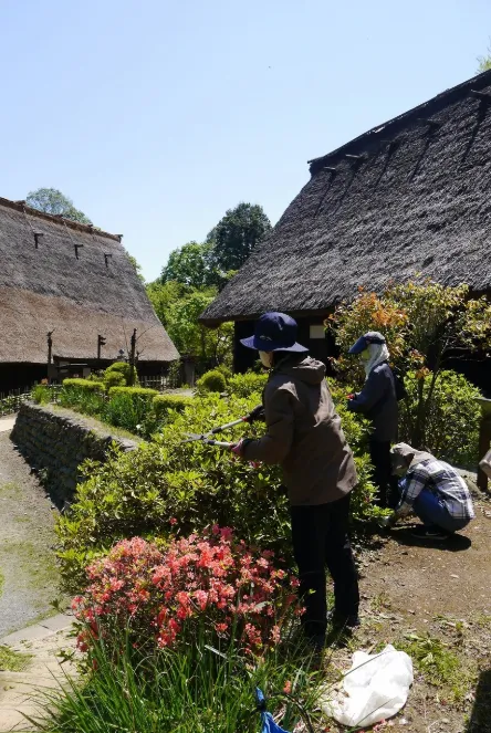 休園中の園内整備