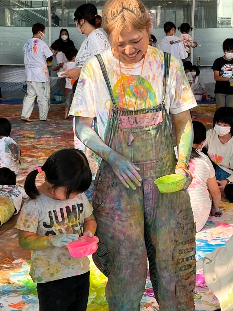 まるさんかくしかく子ども食堂「絵の具であそぼう」