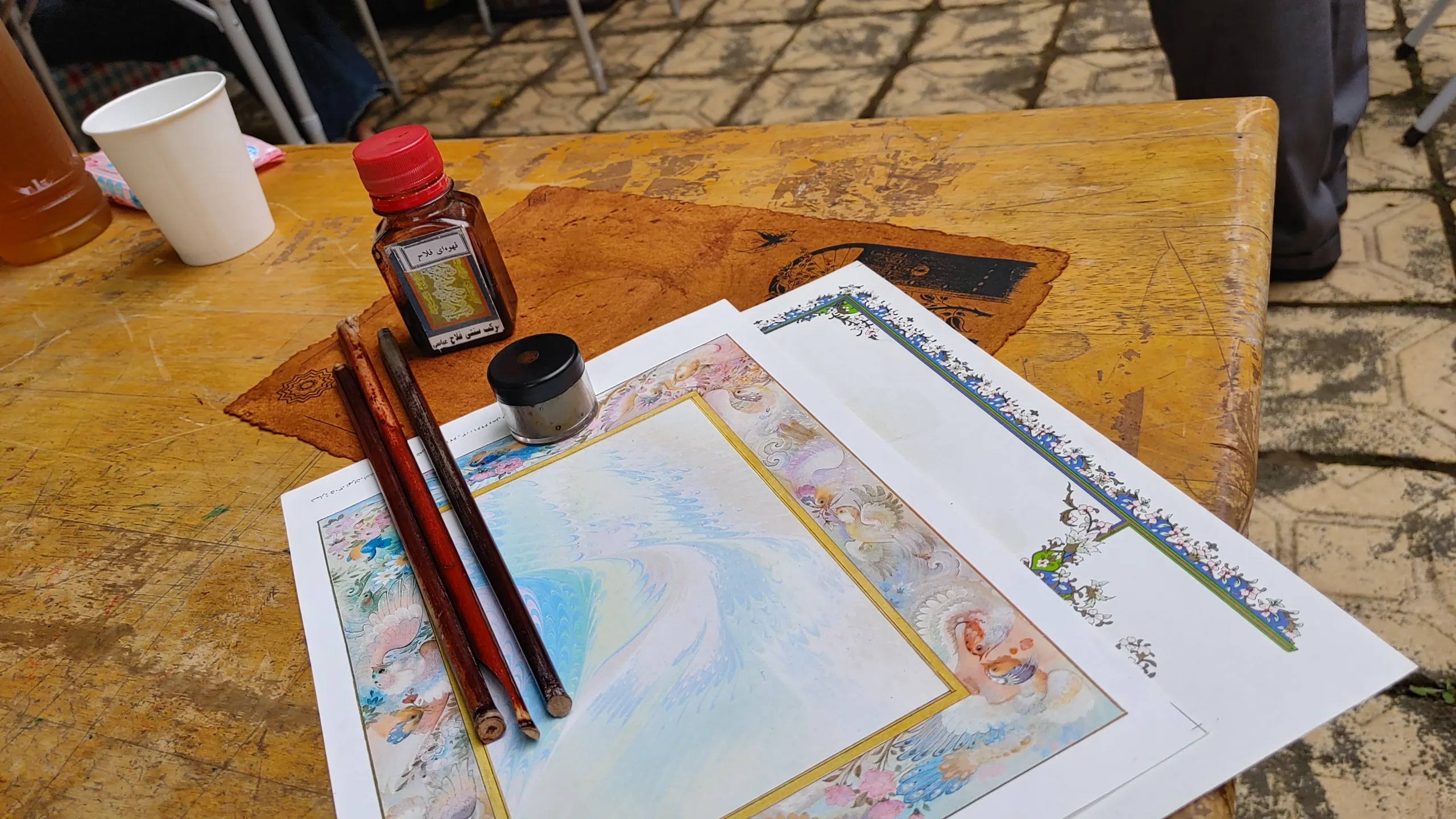 イラン大使館共催 ペルシャ書道教室