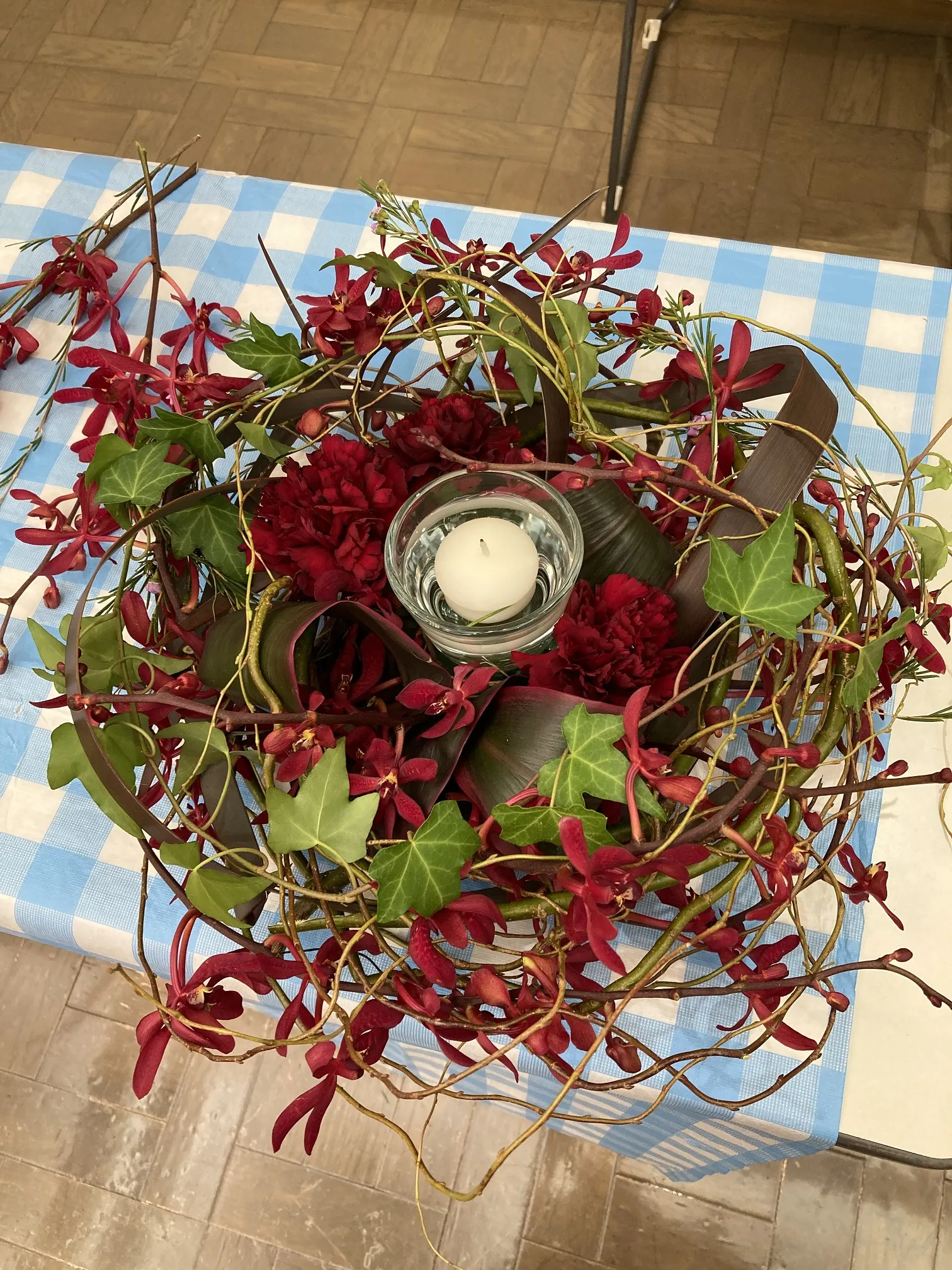 秋の夜長に灯す キャンドルアレンジメント講習