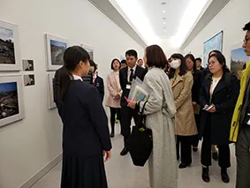 中学生の語り部ガイドに参加